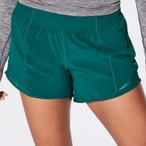 Lululemon Hotty Hot Green Shorts 4 Tall